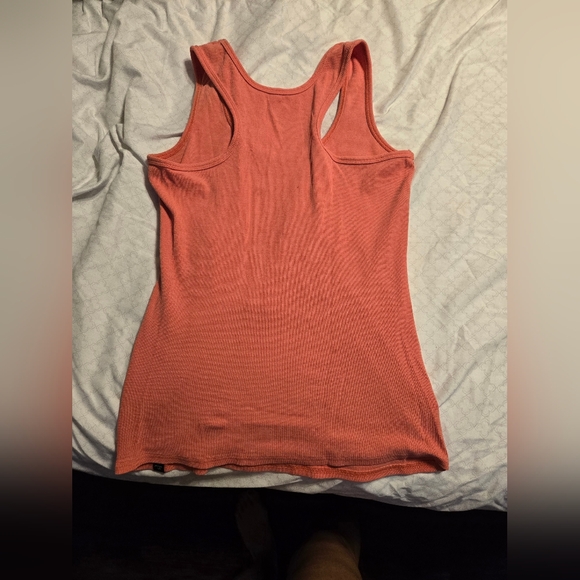 Life Is Good Coral Tank Top with Sunflower Graphic - Picture 2 of 3